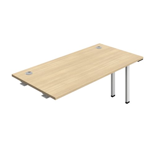 Synergy Bench Extension with Cable Ports: 1 Person (FSC) : 1600 800 Nova Oak/White Synergy Bench Extension with Cable Ports: 1 Person (FSC) : 1600 800 Nova Oak/White