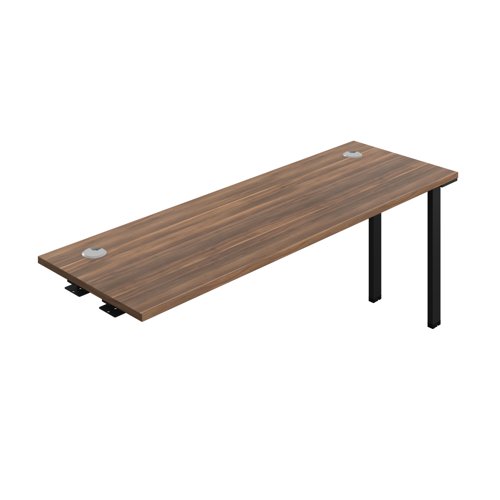 Synergy Bench Extension with Cable Ports: 1 Person (FSC) : 1800 600 Dark Walnut/Black Synergy Bench Extension with Cable Ports: 1 Person (FSC) : 1800 600 Dark Walnut/Black