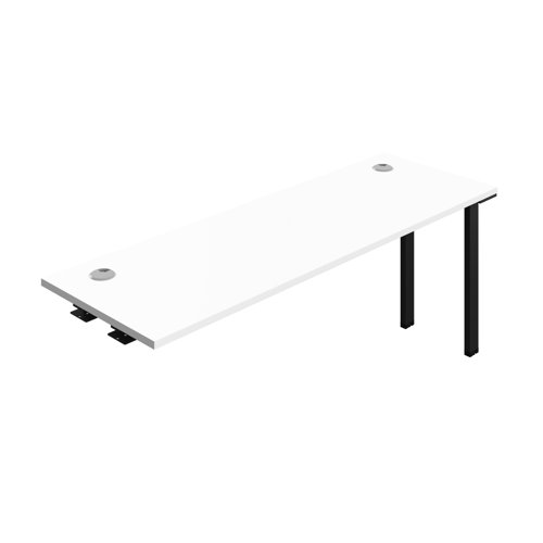 Synergy Bench Extension with Cable Ports: 1 Person (FSC) : 1800 600 White/Black Synergy Bench Extension with Cable Ports: 1 Person (FSC) : 1800 600 White/Black