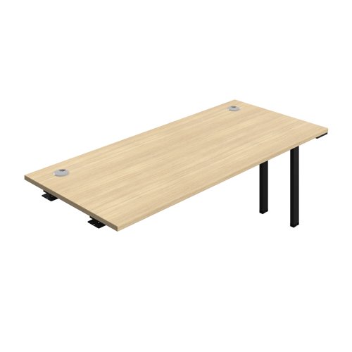 Synergy Bench Extension with Cable Ports: 1 Person (FSC) : 1800 800 Nova Oak/Black Synergy Bench Extension with Cable Ports: 1 Person (FSC) : 1800 800 Nova Oak/Black
