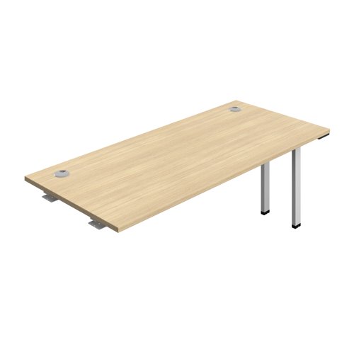 Synergy Bench Extension with Cable Ports: 1 Person (FSC) : 1800 800 Nova Oak/Silver Synergy Bench Extension with Cable Ports: 1 Person (FSC) : 1800 800 Nova Oak/Silver