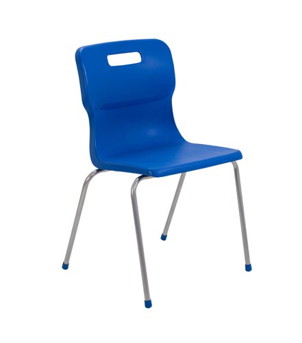 Titan 4 Leg Polypropylene School Chair Size 6 Blue