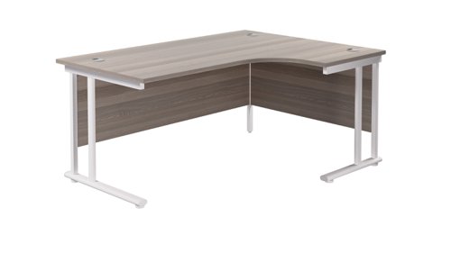 Twin+Upright+Right+Hand+Radial+Desk+1800X1200+Grey+Oak%2FWhite