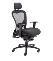 Strata HB Mesh Back Task Chair Black With Seat Slide