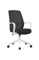 Soho Task Chair - White Frame with Black Mesh