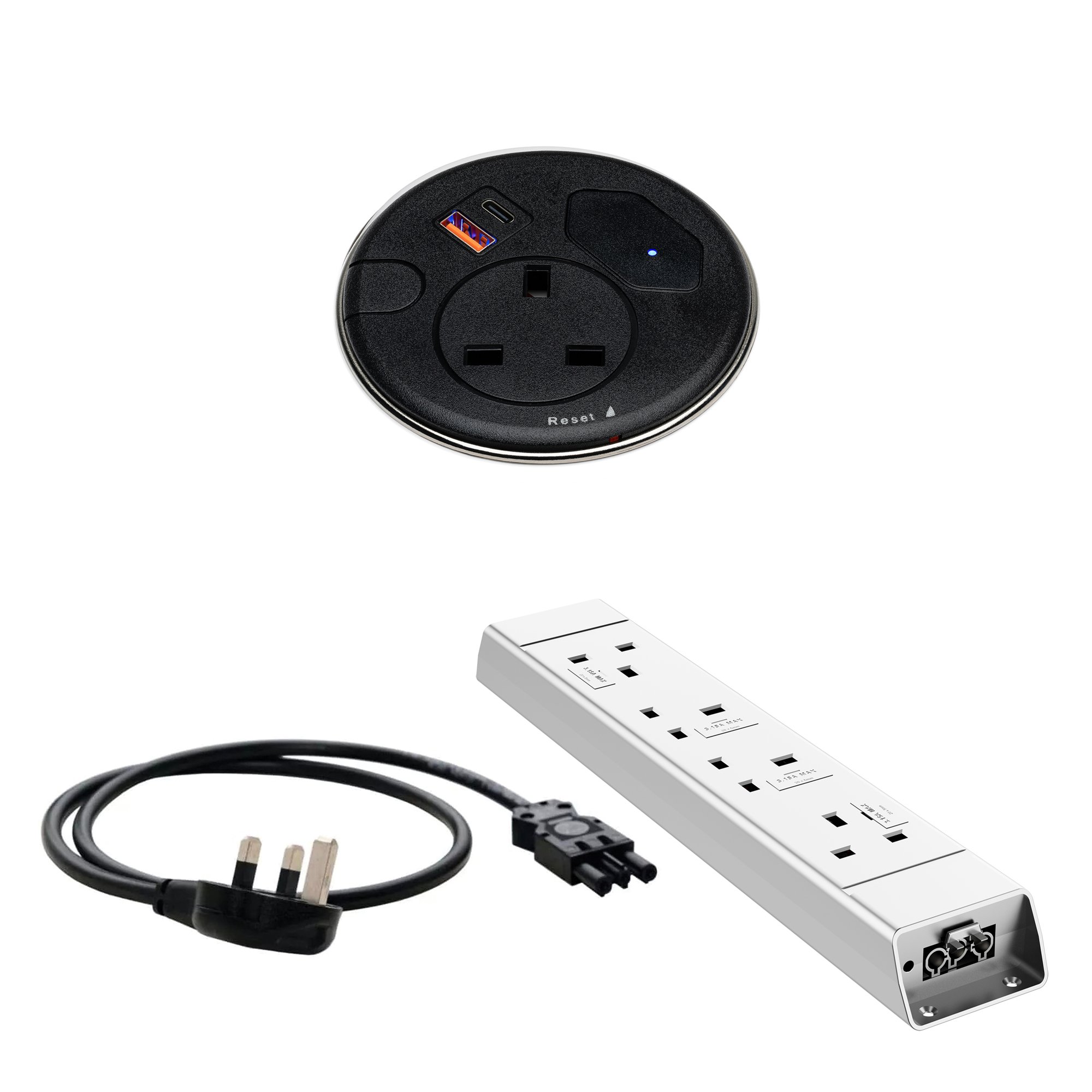 MALMO IN DESK GROMMET POWER BUNDLE