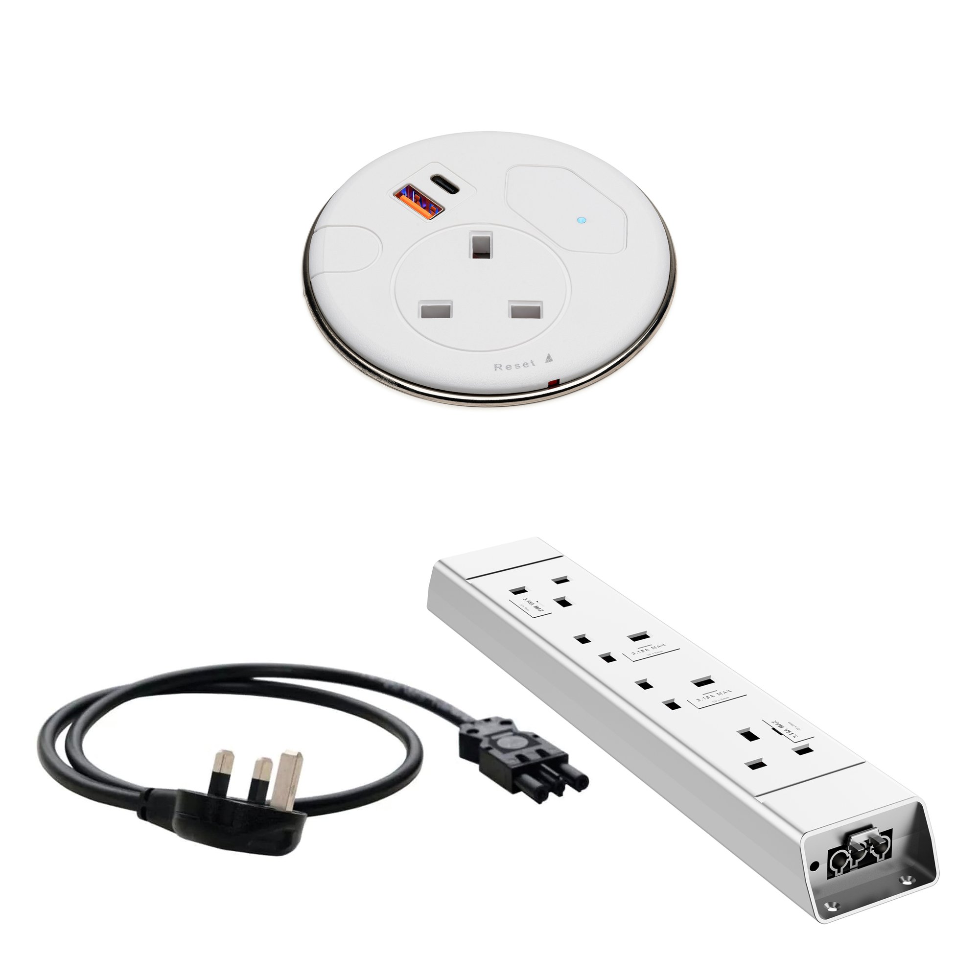 MALMO IN DESK GROMMET POWER BUNDLE
