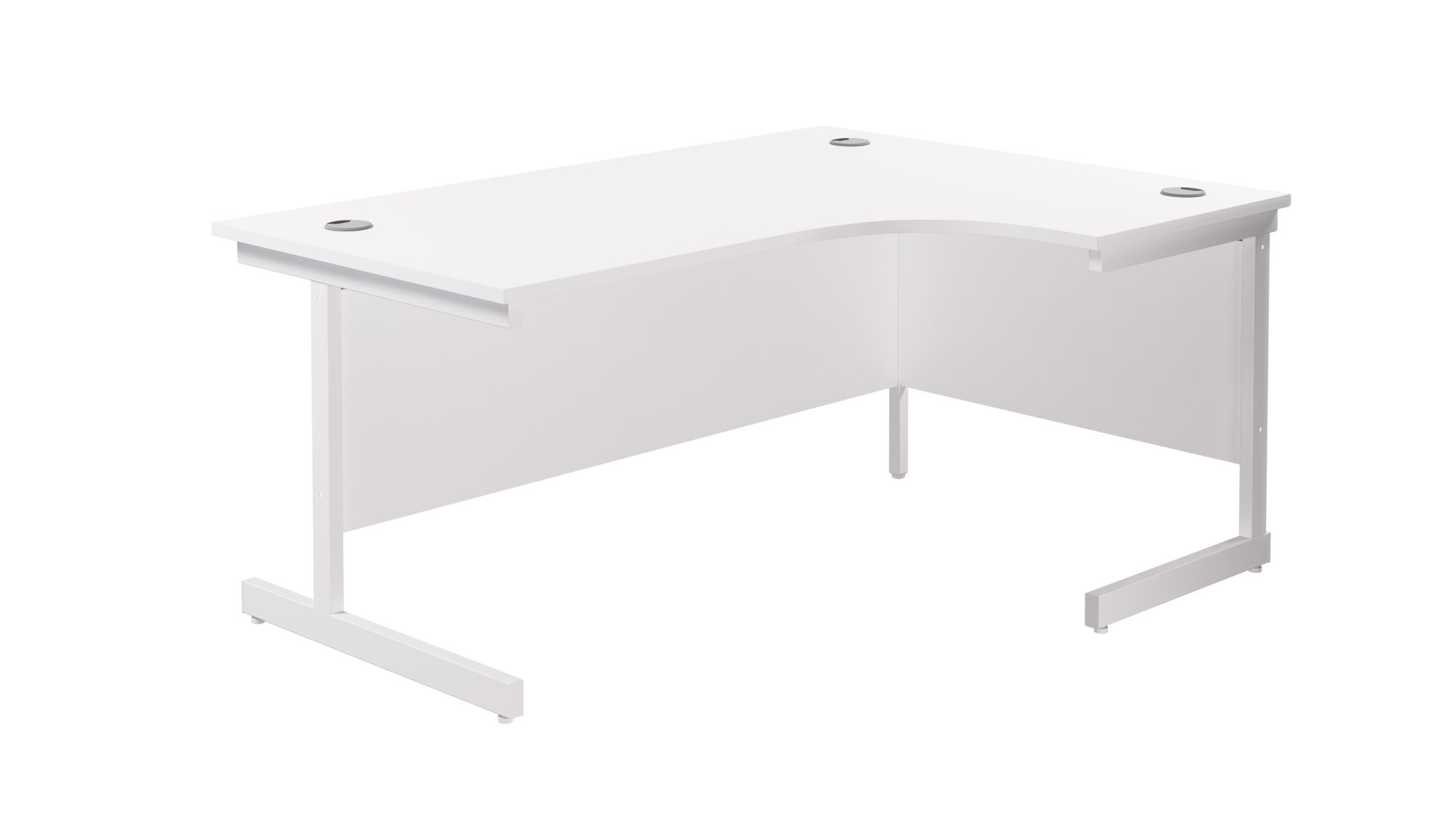 SINGLE UPRIGHT RIGHT HAND RADIAL DESK (F