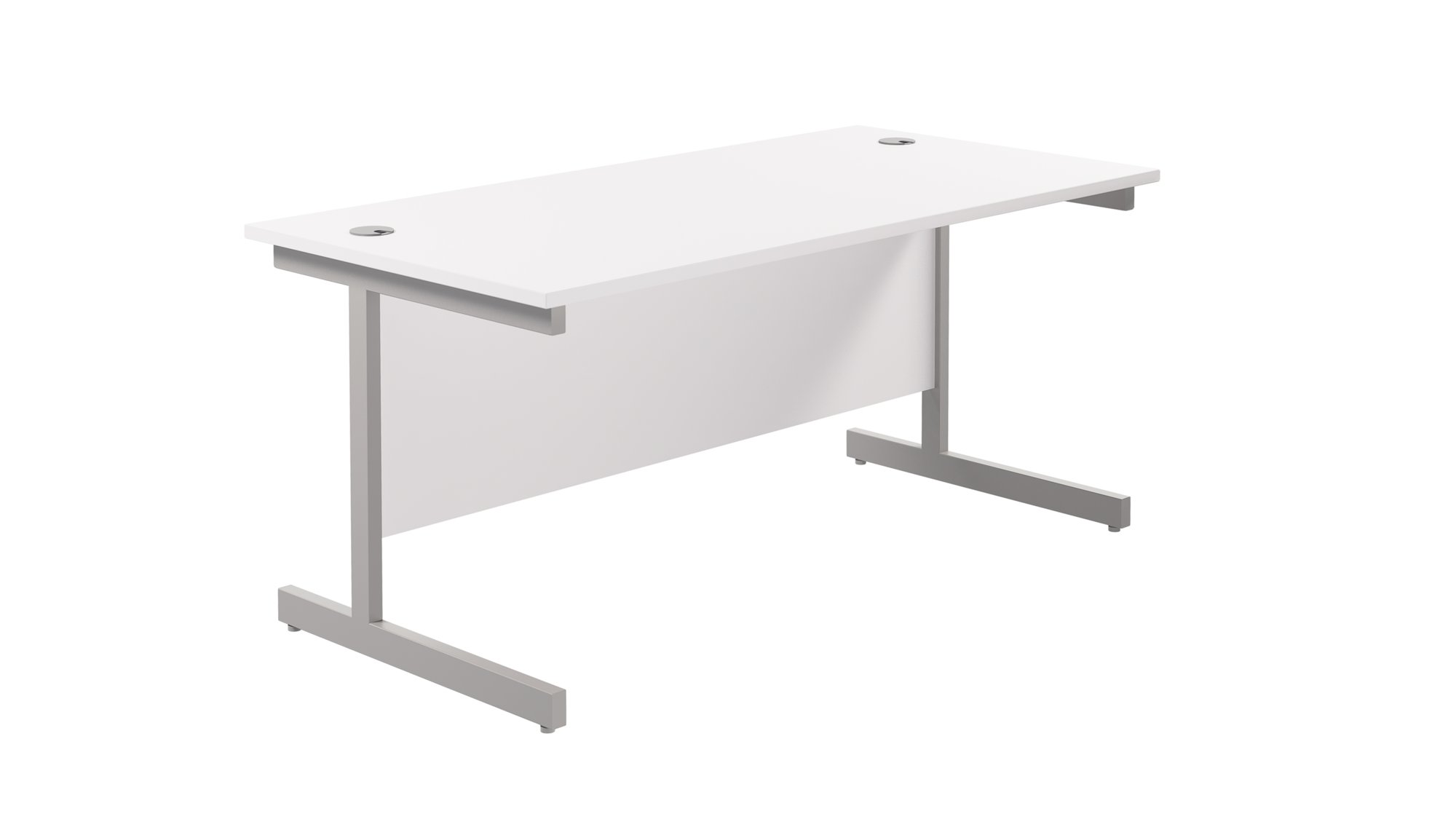 SINGLE UPRIGHT RECTANGULAR DESK: 800MM D