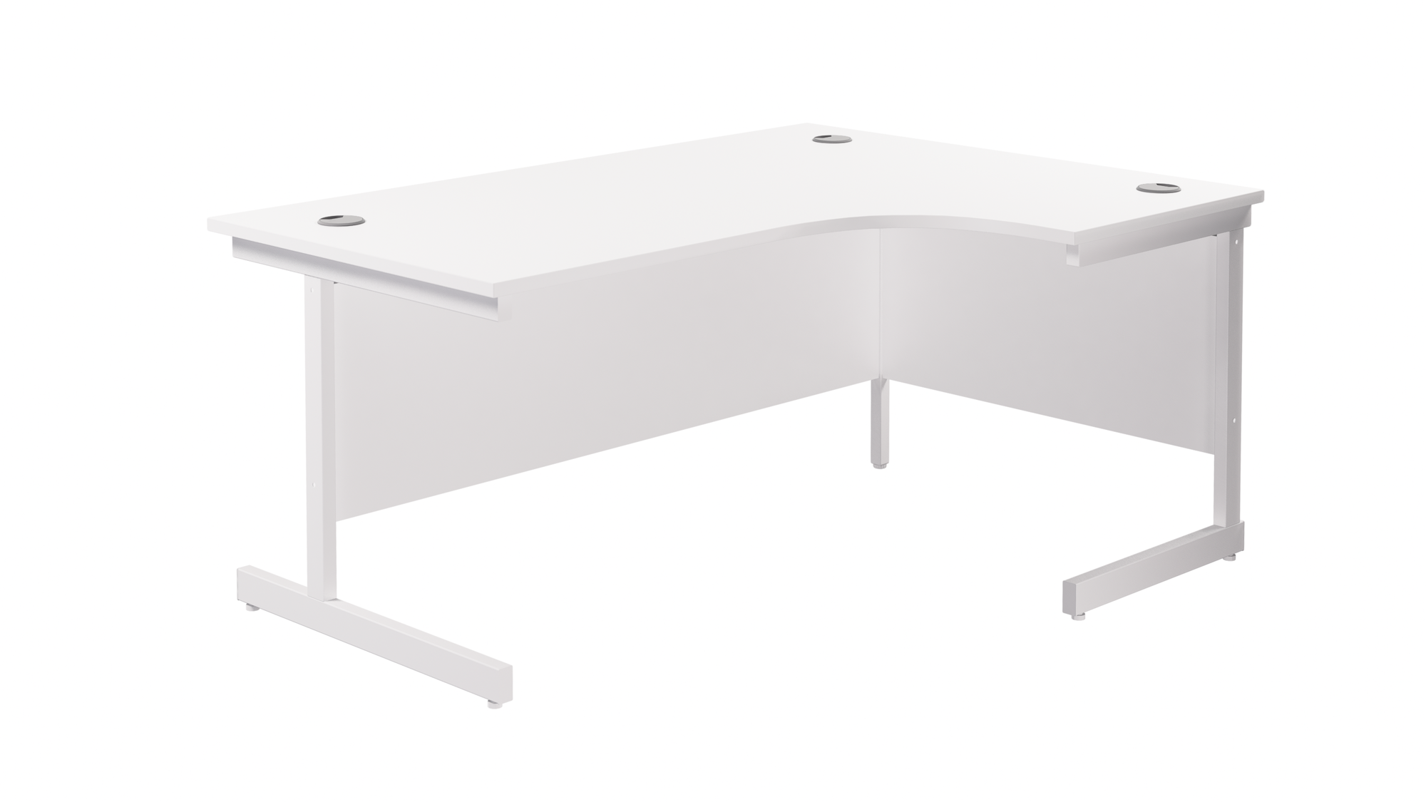 SINGLE UPRIGHT RIGHT HAND RADIAL DESK (F