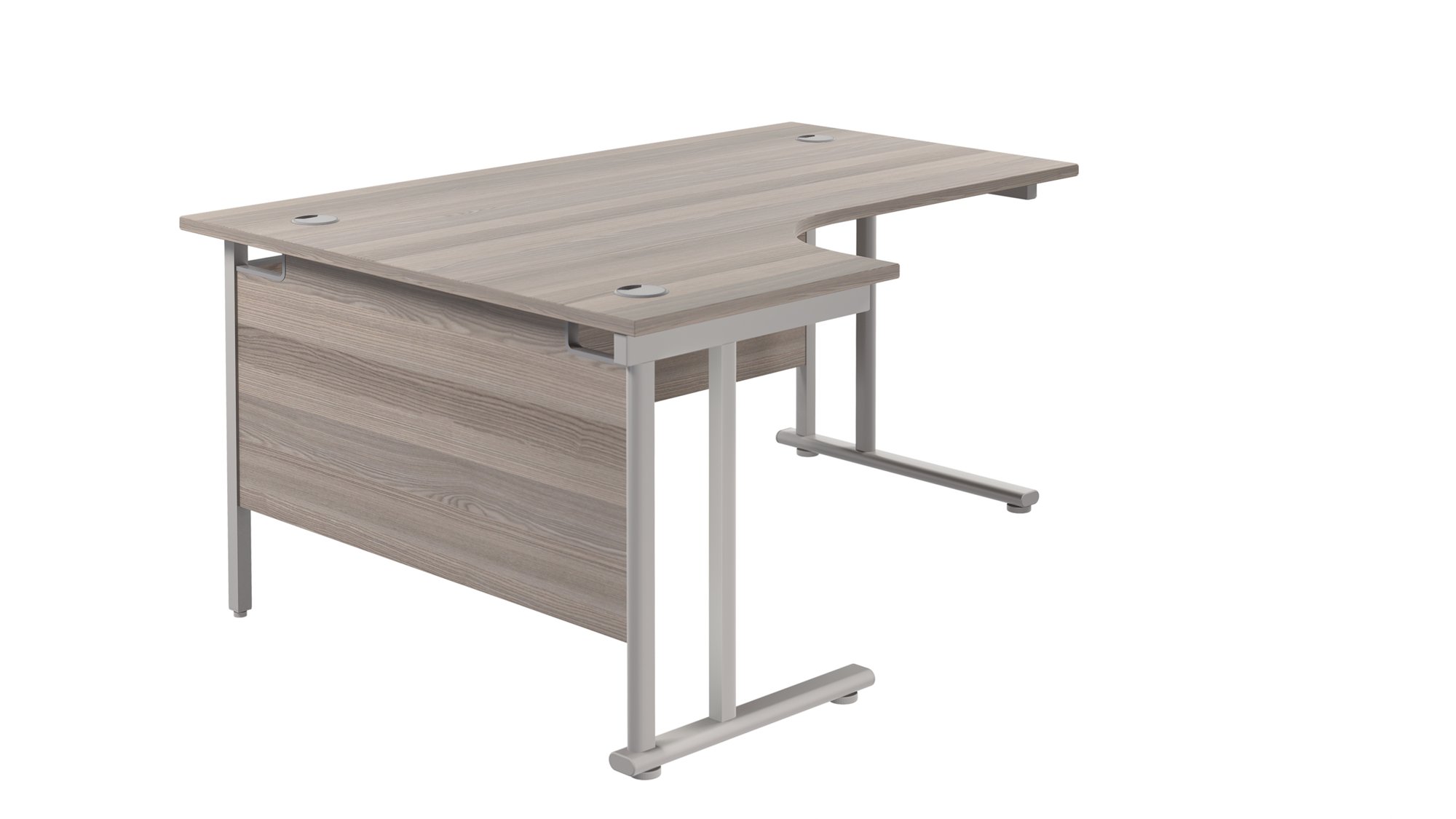 TWIN UPRIGHT LEFT HAND RADIAL DESK (FSC)