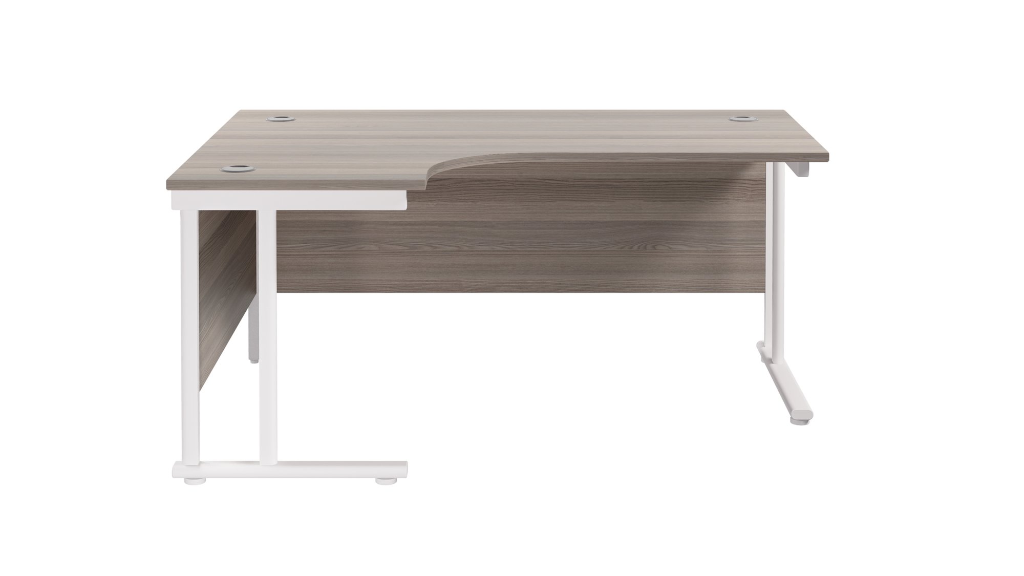 TWIN UPRIGHT LEFT HAND RADIAL DESK (FSC)