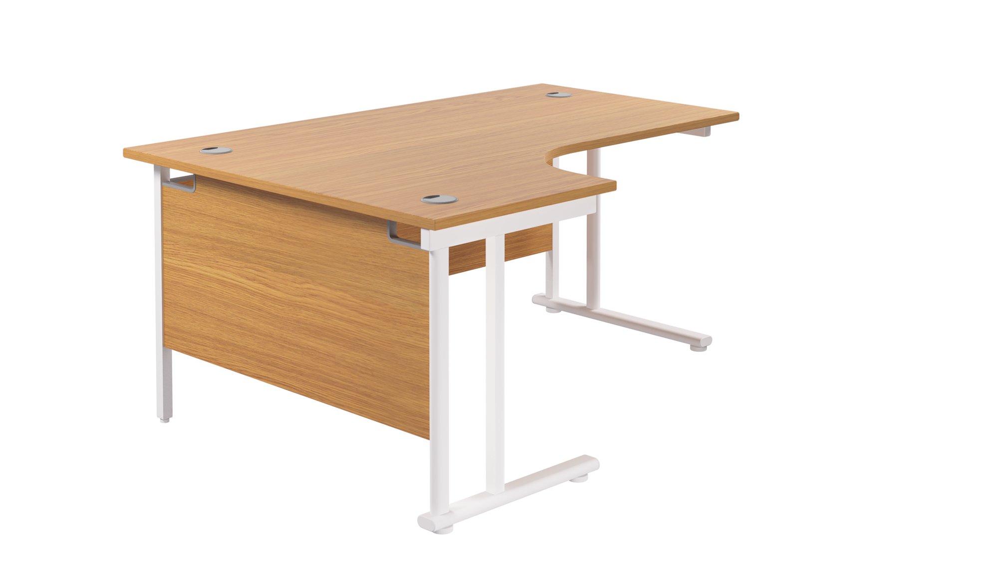 TWIN UPRIGHT LEFT HAND RADIAL DESK (FSC)