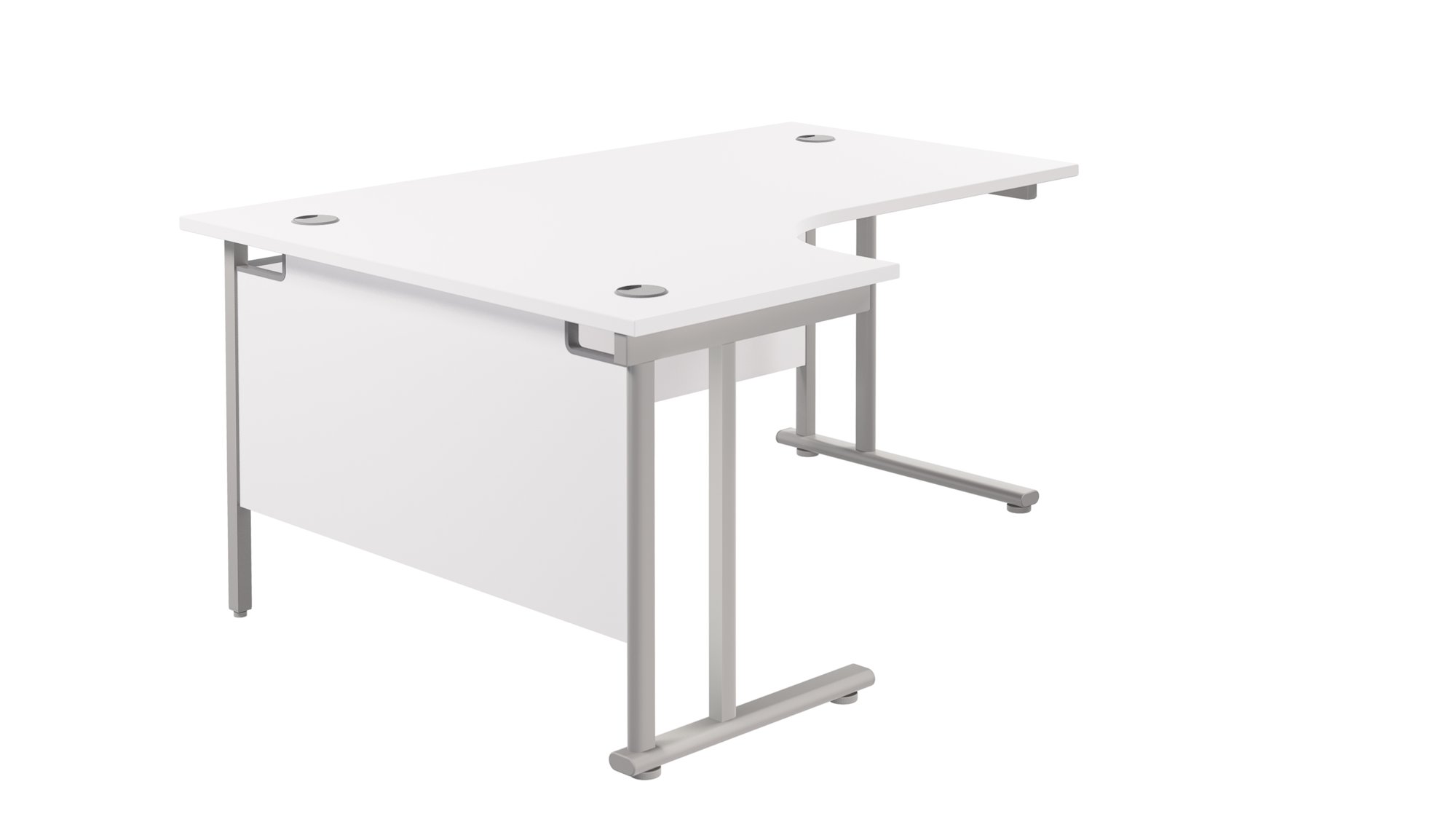 TWIN UPRIGHT LEFT HAND RADIAL DESK (FSC)