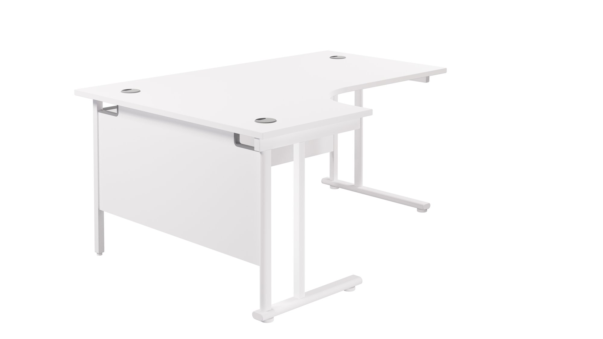 TWIN UPRIGHT LEFT HAND RADIAL DESK (FSC)