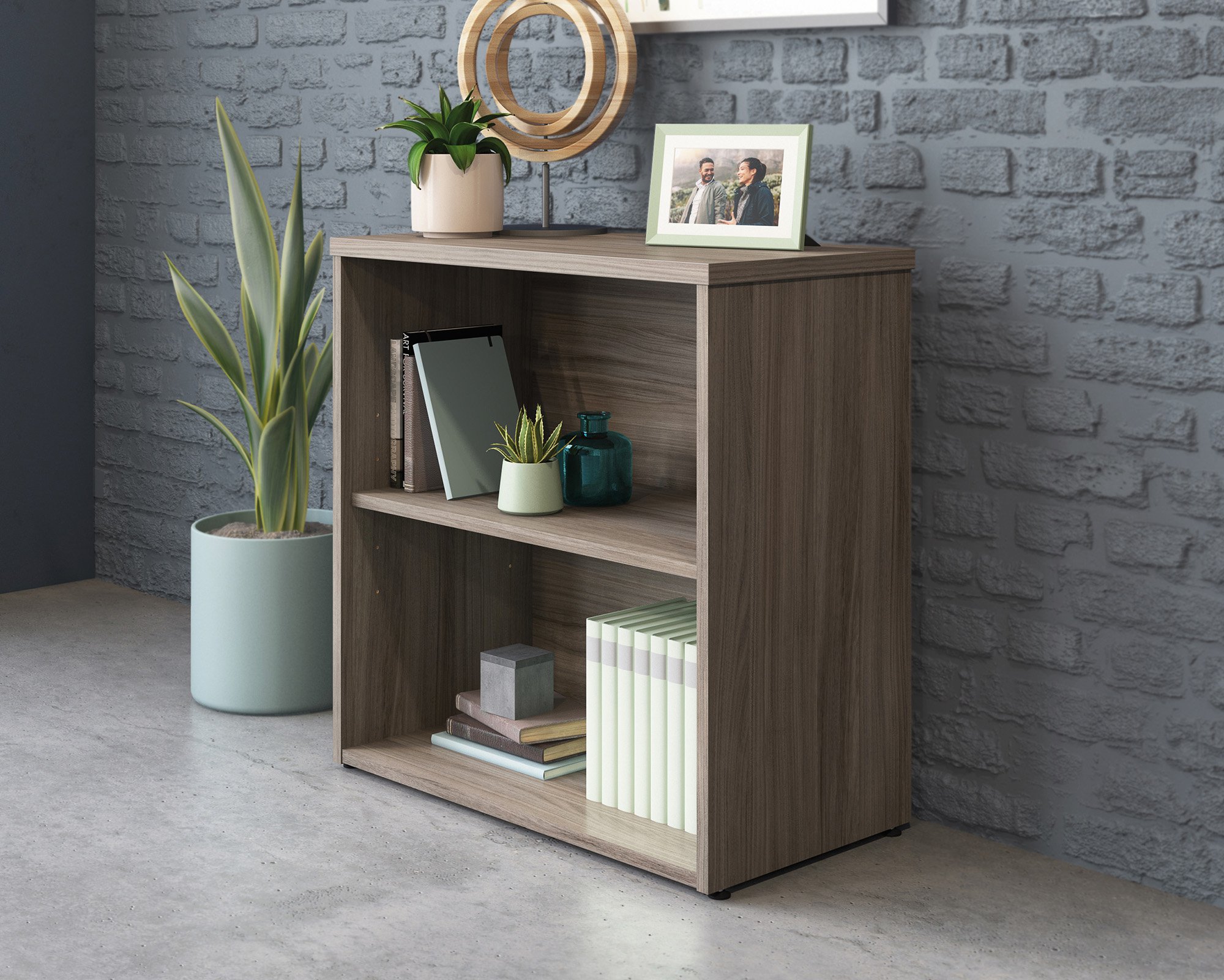 AFFILIATE 2 SHELF BOOKCASE HUDSON ELM
