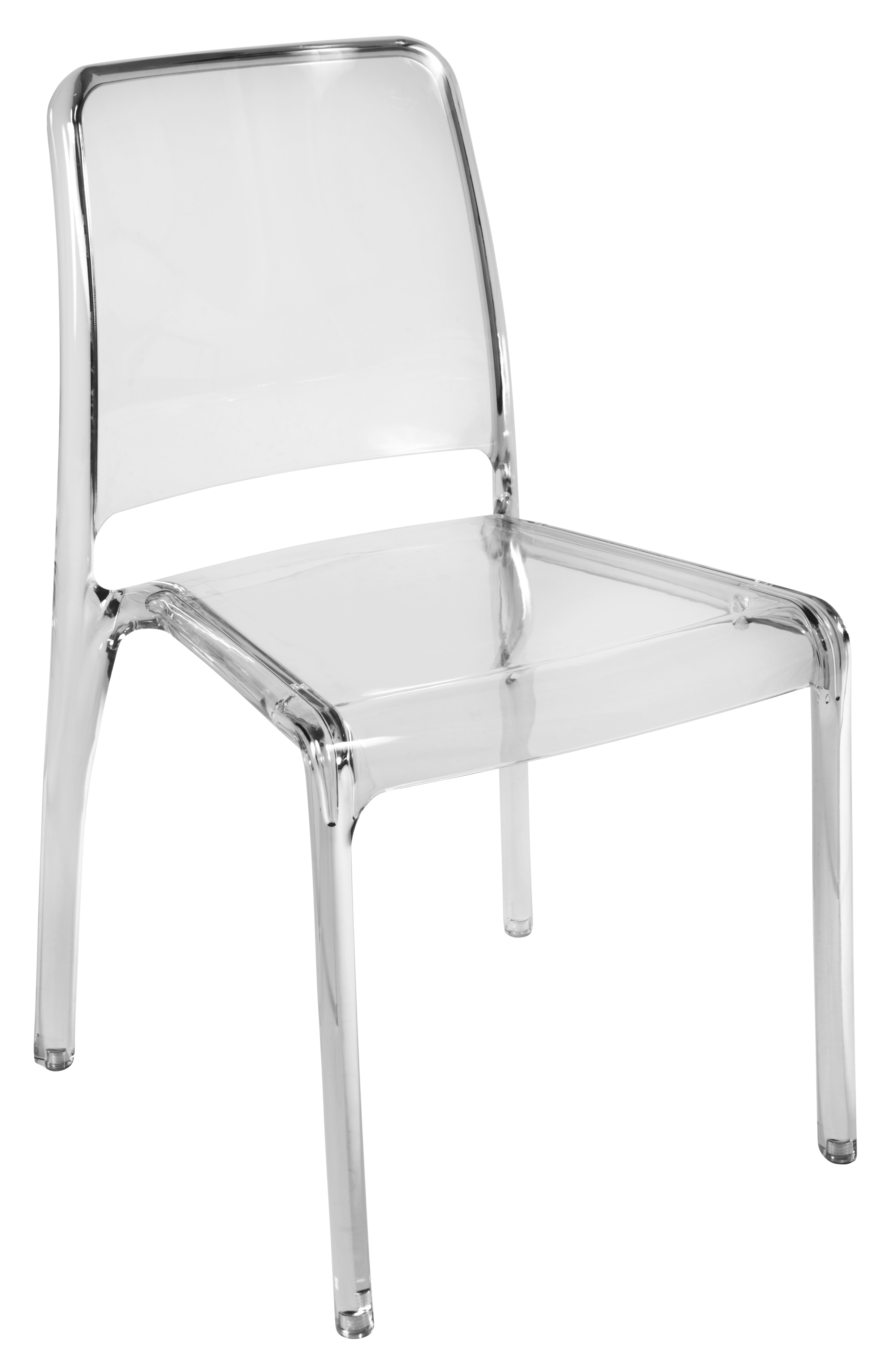 4 X6908TR CLARITY STACKABLE CLEAR CHAIRS