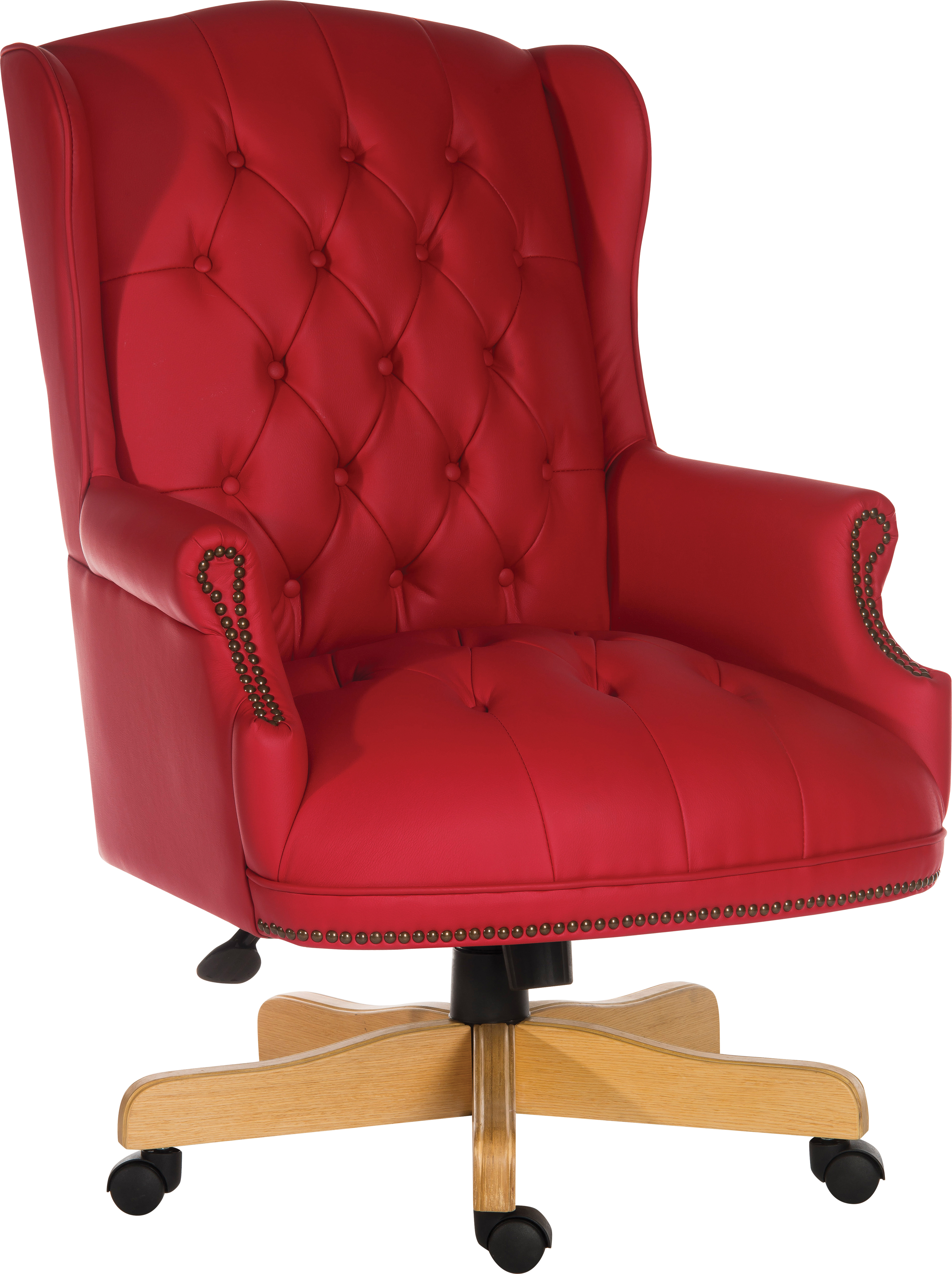 6927RD CHAIRMAN ROUGE SWIVEL EXEC CHAIR