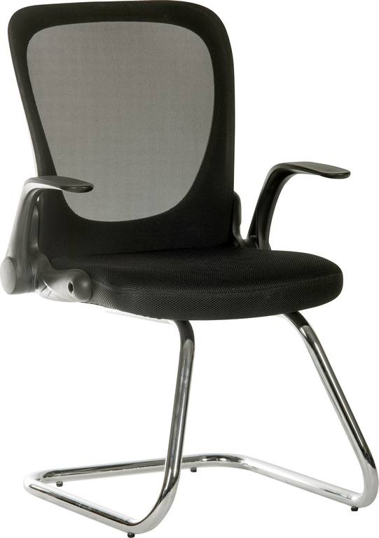 6963 FLIP MESH VISITOR CHAIR BLACK