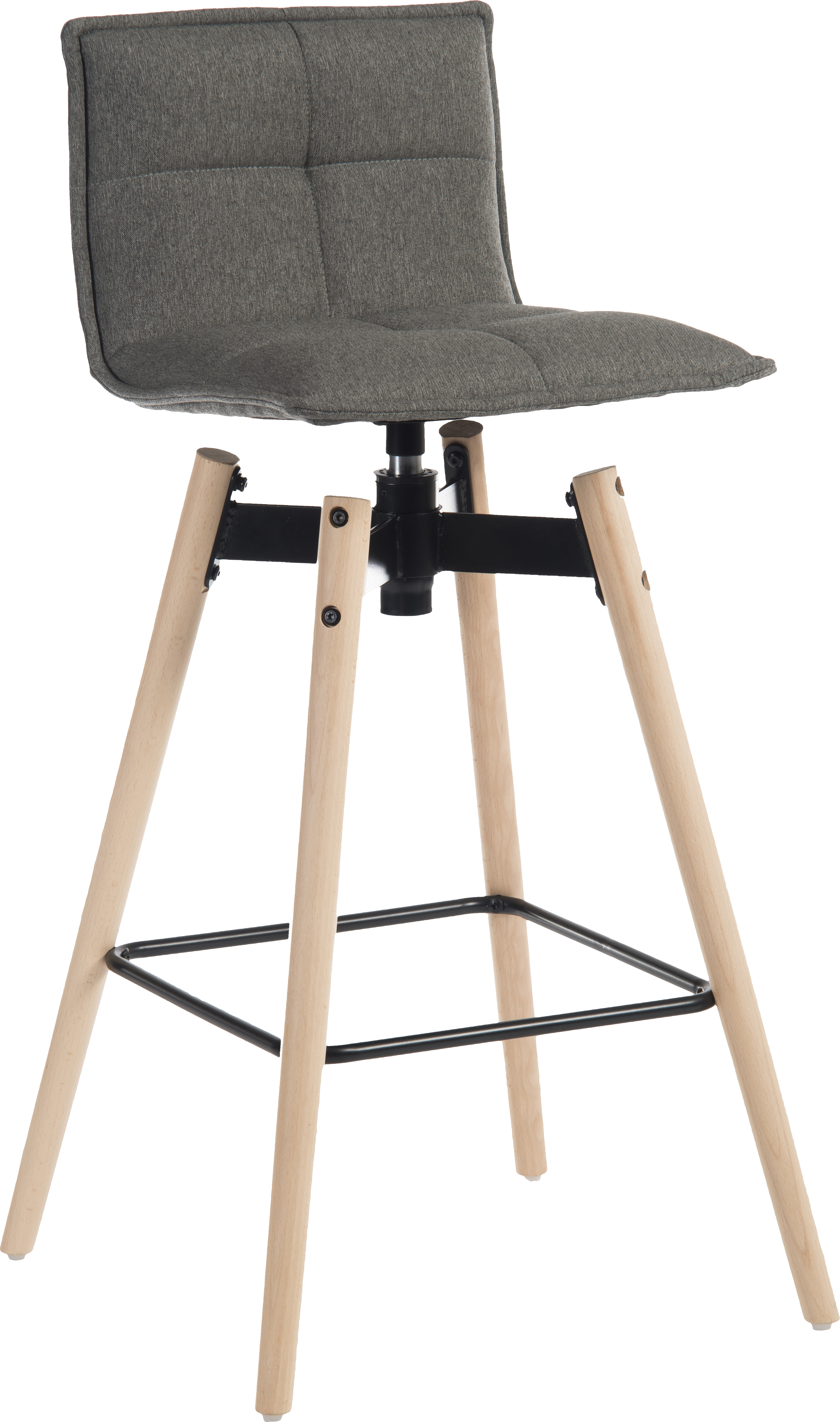 6977GREY SPIN BARSTOOL