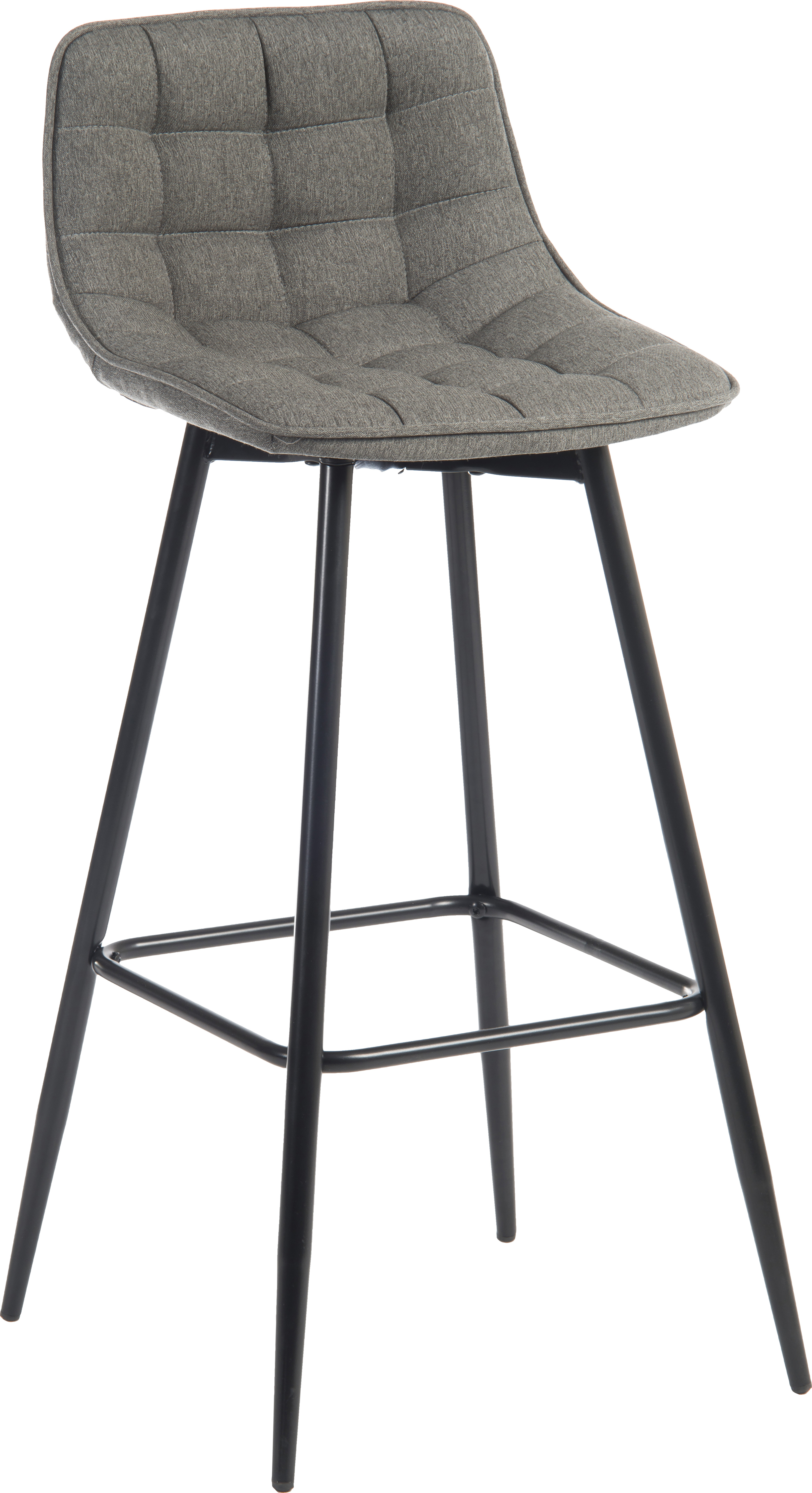 6978GREY QUILT BARSTOOL