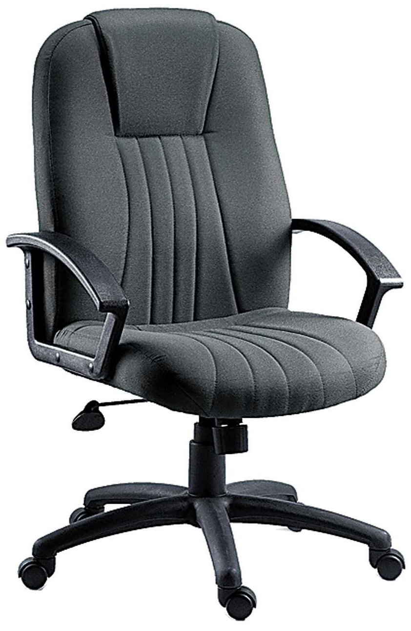 8099CH CITY CHARCOAL FABRIC EXEC CHAIR