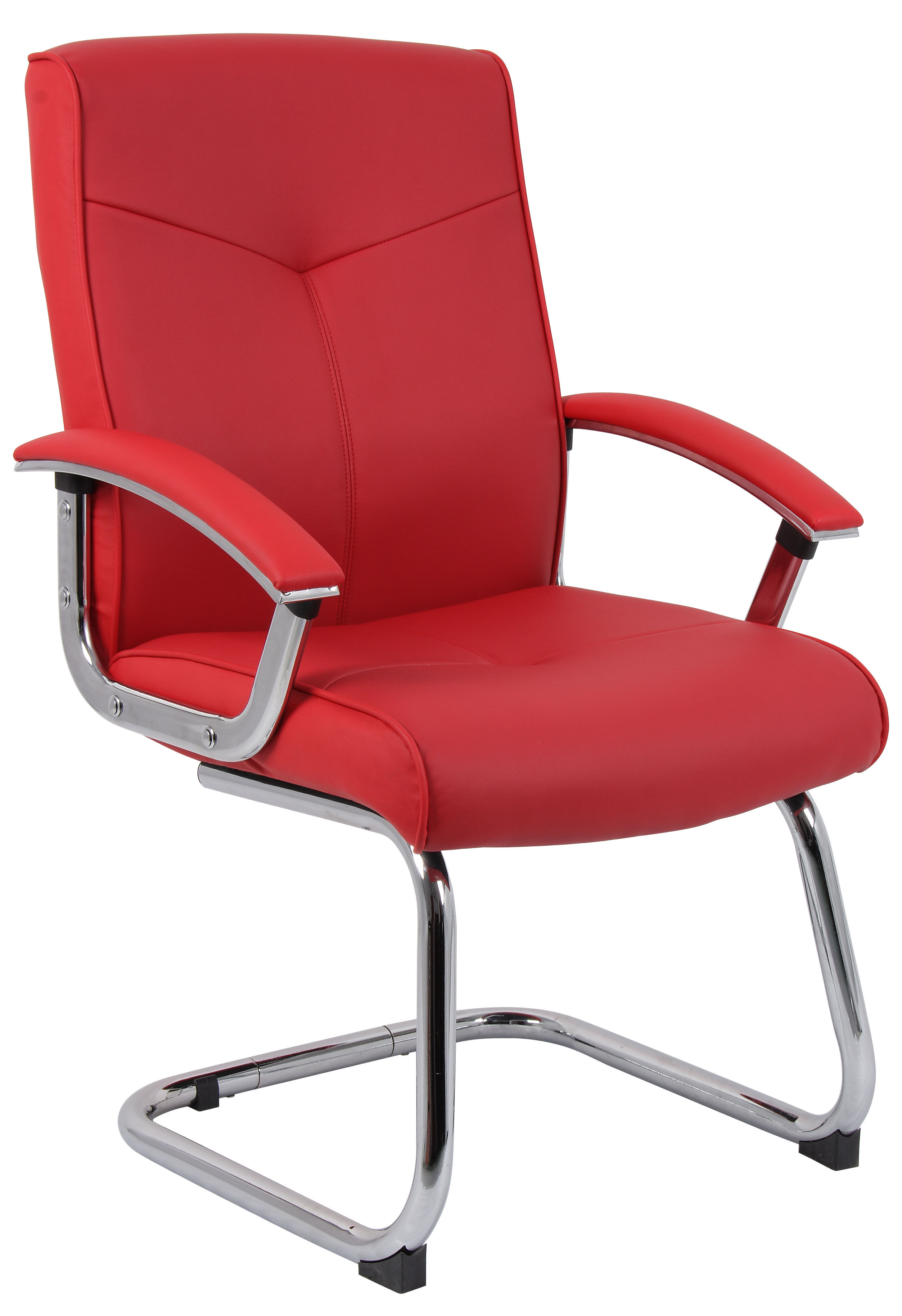 8519MS-LF01 HOXTON RED VISITOR CHAIR
