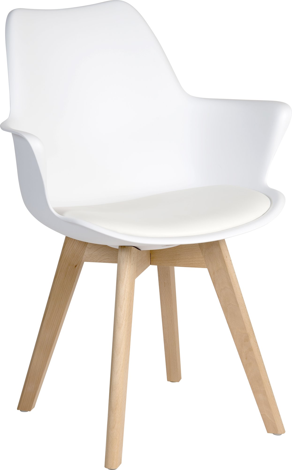 8700 SKANDI DINING CHAIR WHITE (2 PER BO