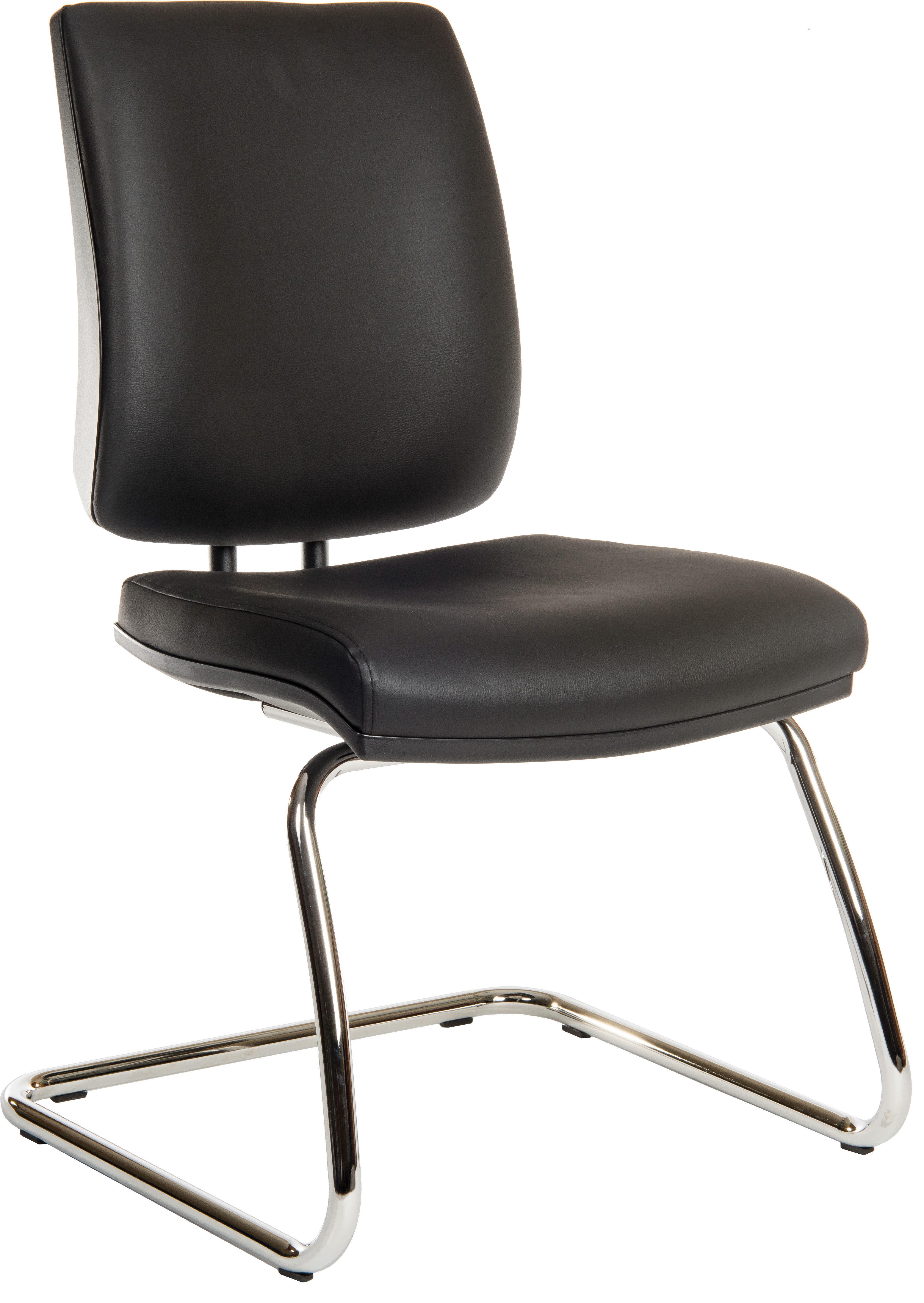 9300PU ERGO VISITOR DELUXE BLACK CHAIR
