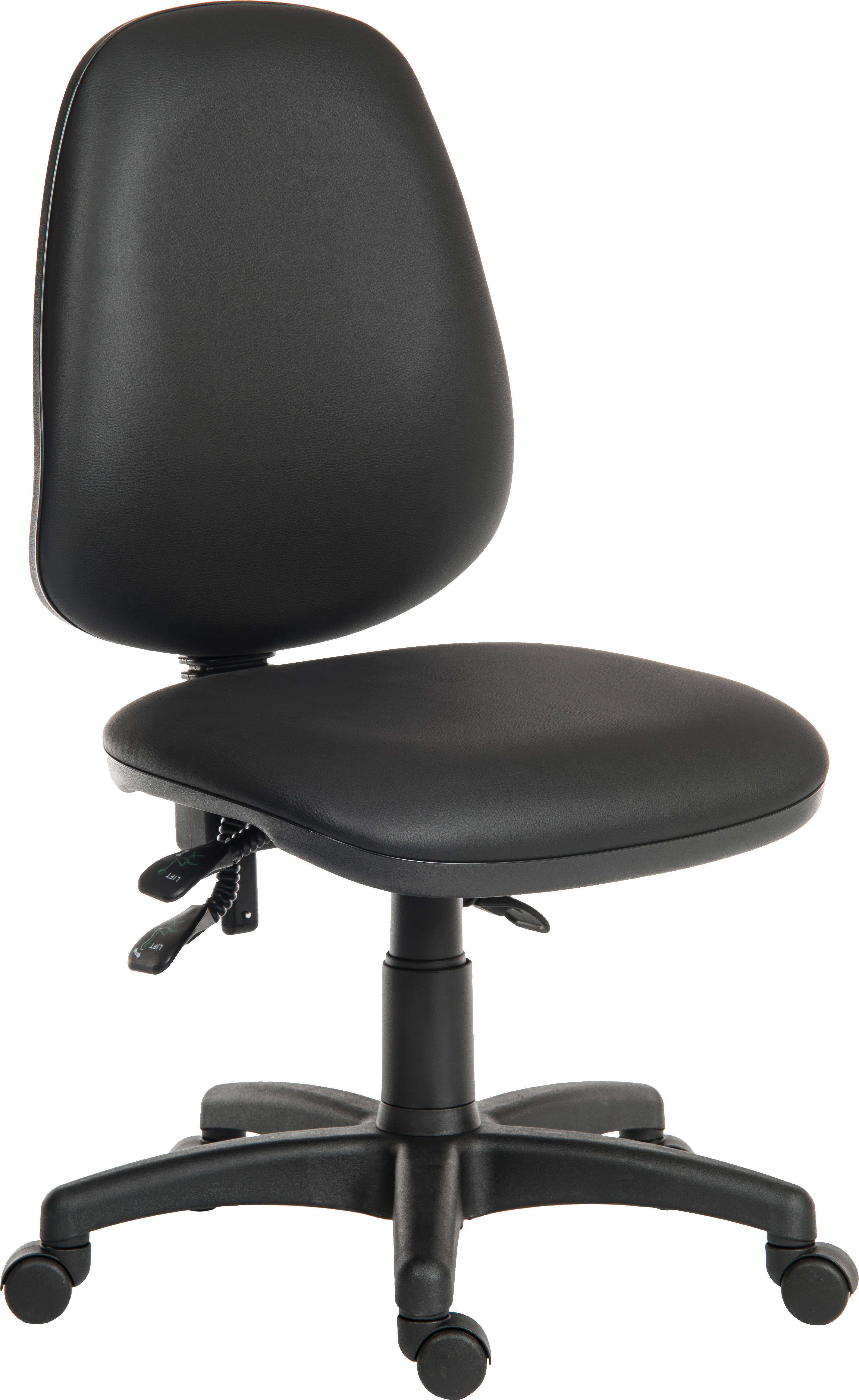 9400-PU PRACTICA BLACK PU OPERATOR CHAIR
