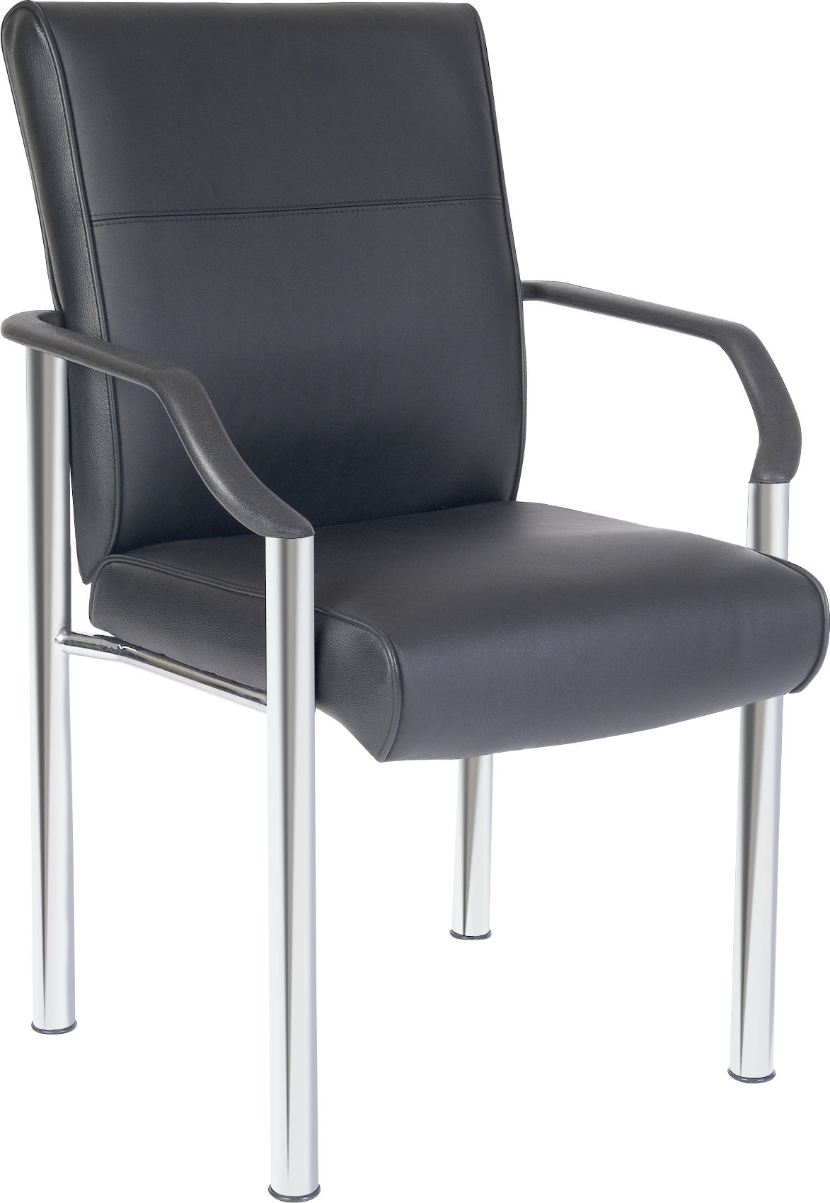 B689 GREENWICH BLACK RECEPTION CHAIR