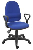 ERGOTWIN FABRIC OPS CHAIR FIX ARMS BL