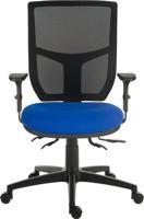 ERGO COMFORT MESH CHAIR WITH ARMS BL