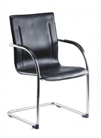 GUEST CANTILEVER CHAIR BLACK