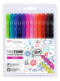 TOMBOW TWINTONE DUAL TIP MARKER 0.8MM AN