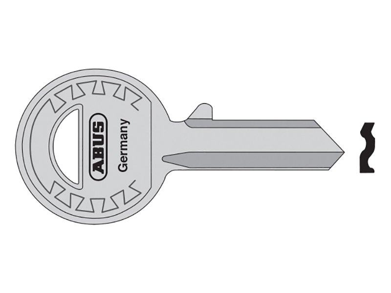 ABU 24-41-885 RIGHT HAND 4 PIN KEY BLANK