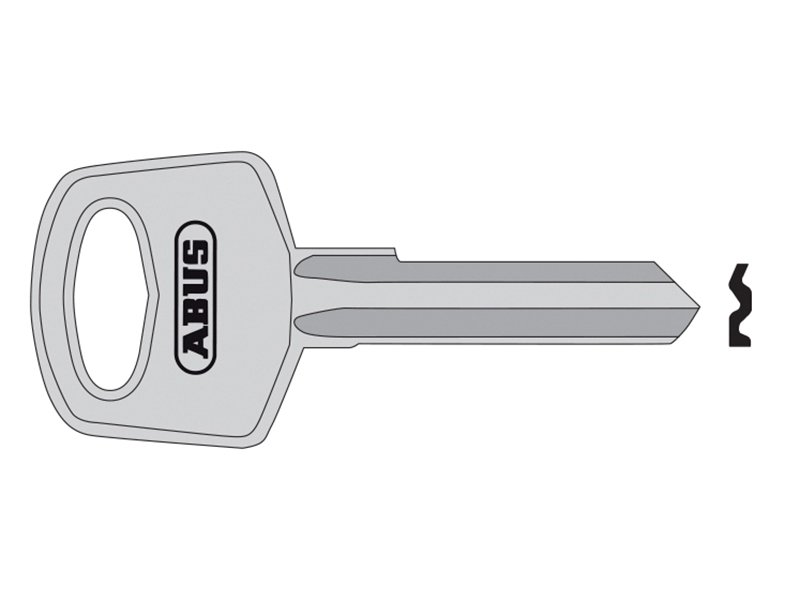 ABU 34 RIGHT HAND 6 PIN KEY BLANK