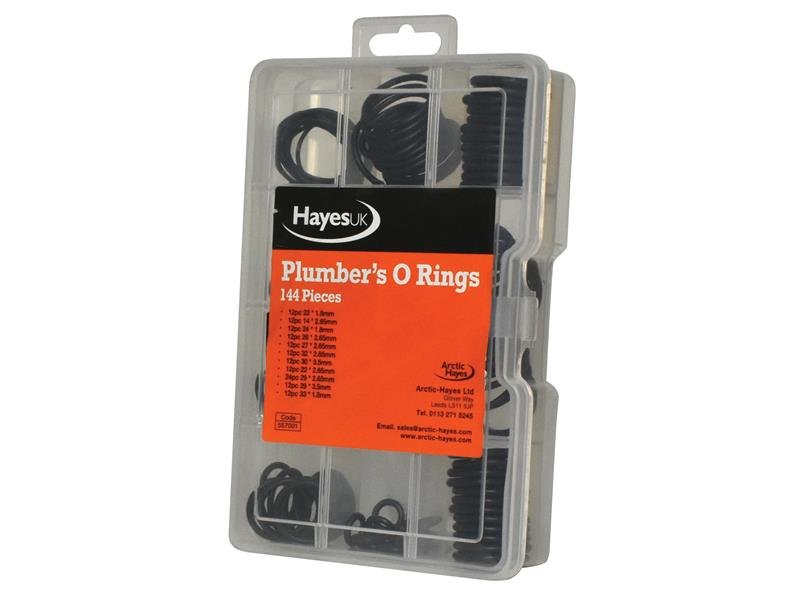ARC PLUMBER'S O-RING KIT, 144 PIECE