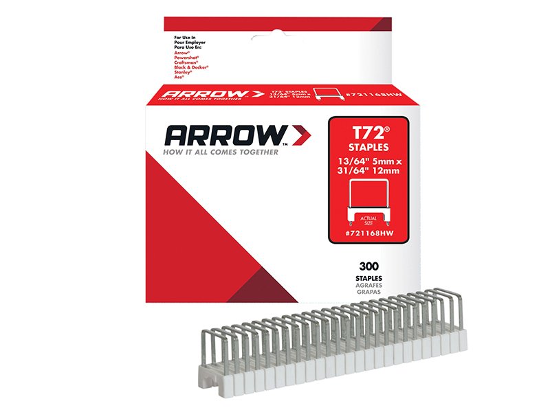ARR T72HW CLEAR INSULATED STAPLES FOR HA