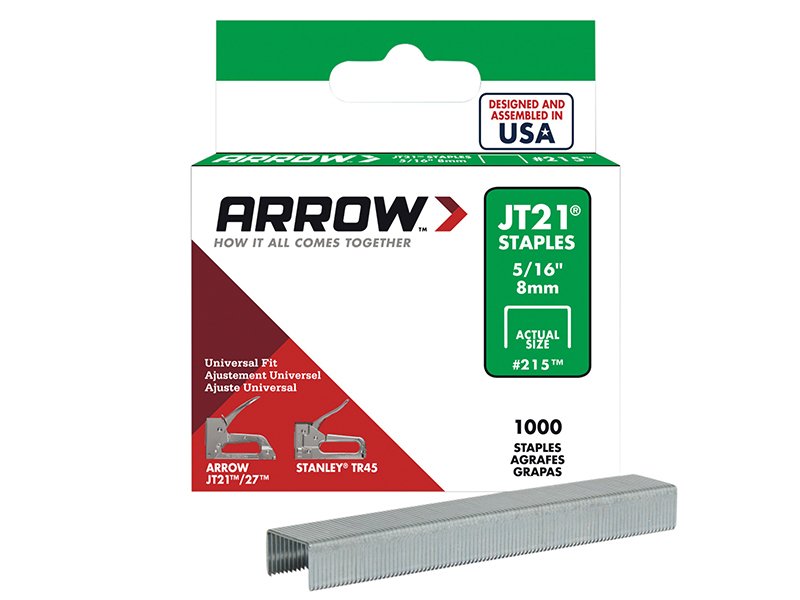 ARR JT21 T27 STAPLES 8MM ( 5/16IN) (BOX