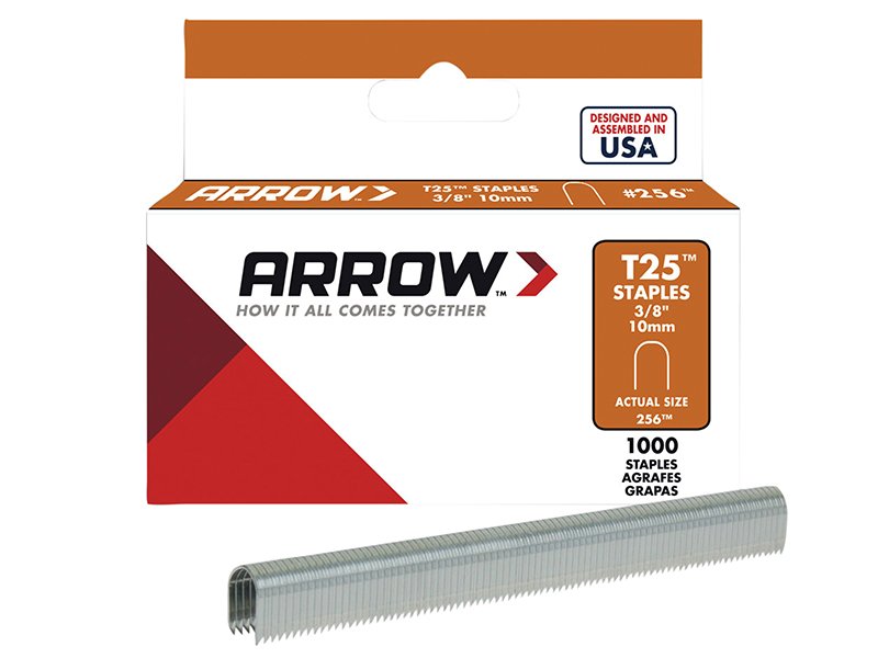ARR T25 STAPLES 10MM (3/8IN) (BOX 1000)