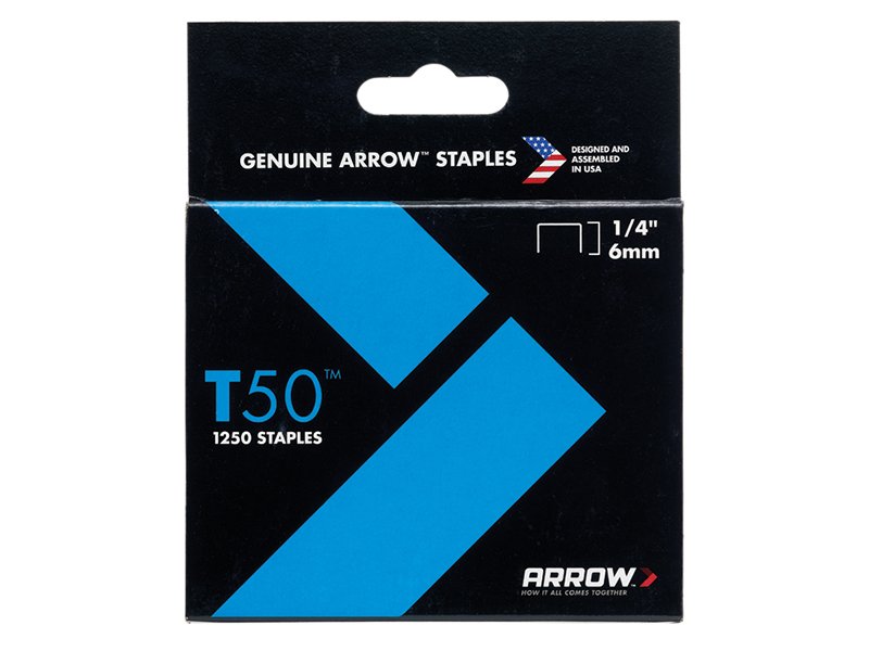 ARR T50 STAPLES 6MM (1/4IN) (PACK 5000,