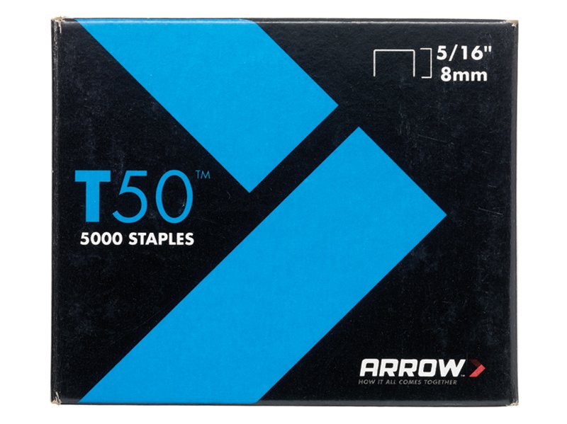 ARR T50 STAPLES 8MM (5/16IN) (PACK 5000,
