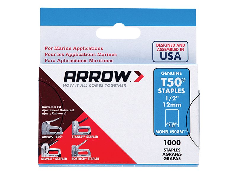 ARR T50M 505M MONEL STAPLES 8MM ( 5/16IN