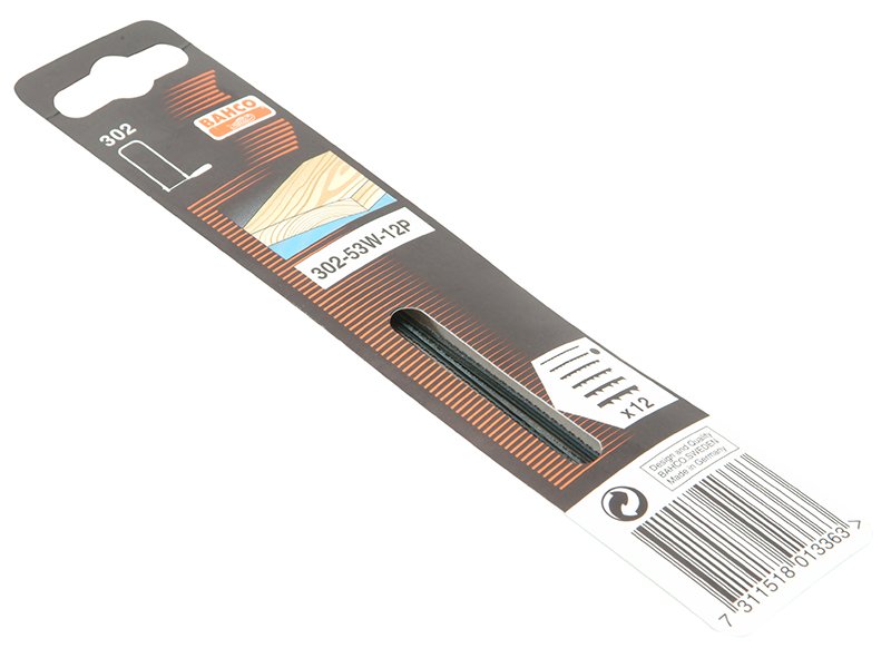 BAH 302-53W-12P FRET SAW BLADES FOR WOOD