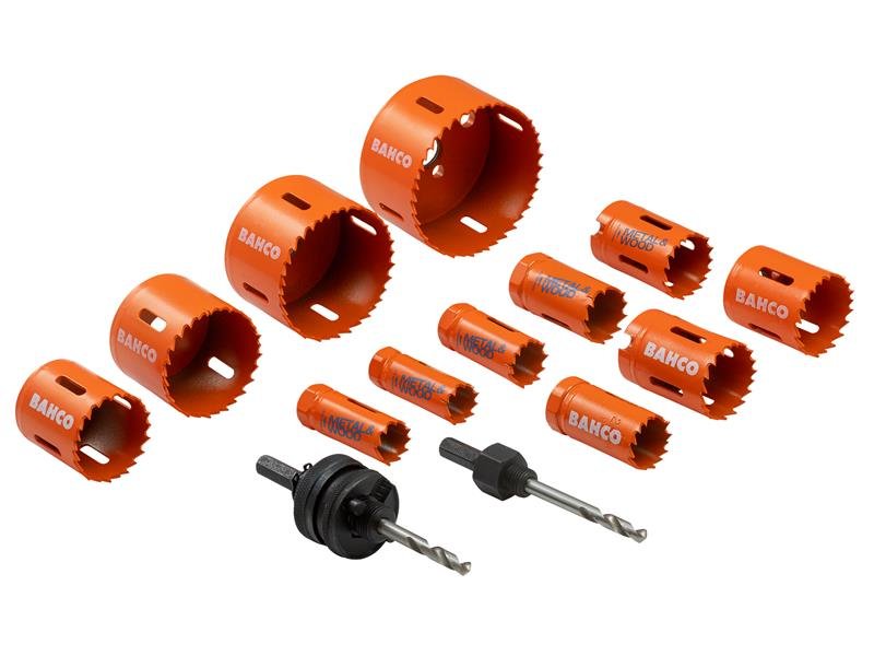 BAH PLUMBER'S BI-METAL HOLESAW SET, 14 P