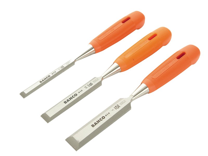 BAH 414 BEVEL EDGE CHISEL SET, 3 PIECE