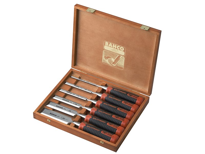 BAH 434 BEVEL EDGE CHISEL SET, 6 PIECE