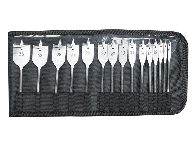 BAH 9629 SERIES FLAT BIT SET, 15 PIECE
