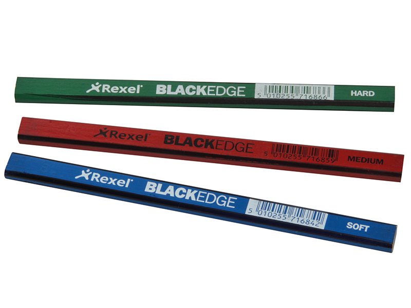 BLA CARPENTER'S PENCILS - ASSORTED (CARD